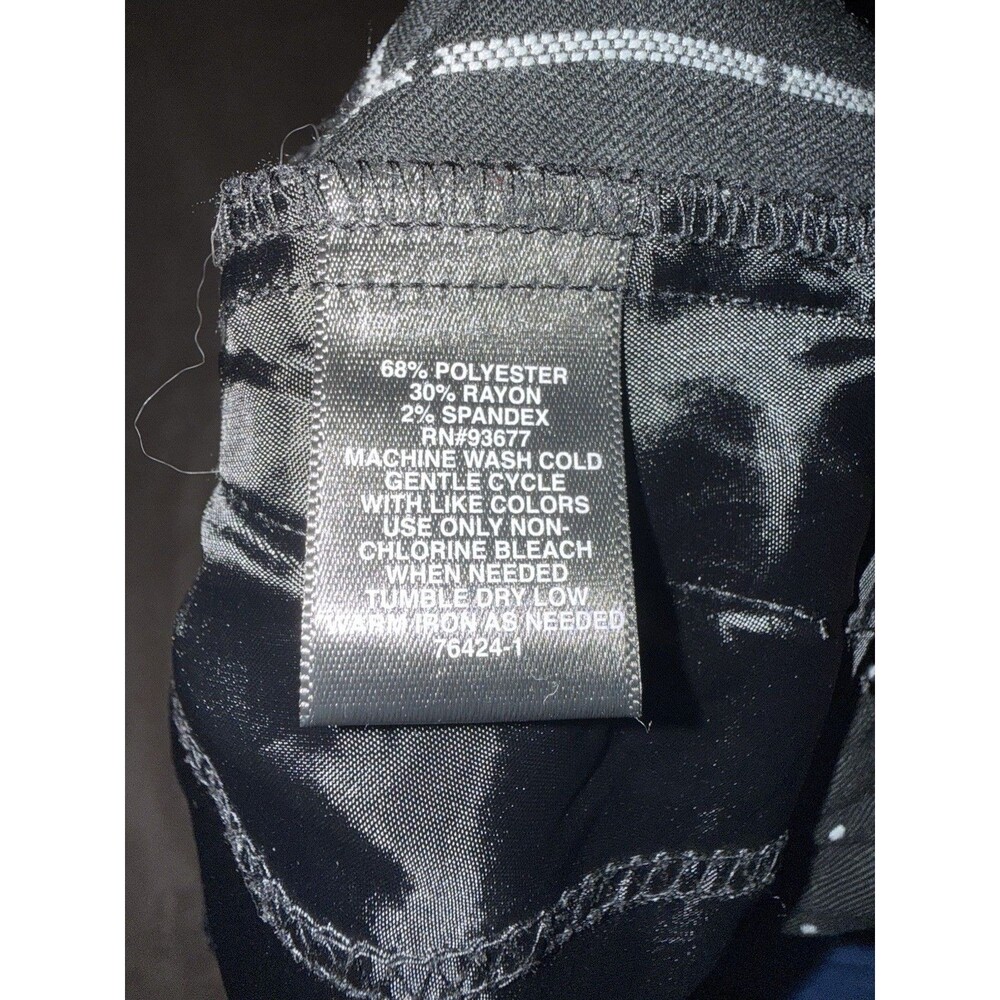 Liz Claiborne Career Size 8 Black with White Polka Dot Crop Pants - Picture 4 of 5